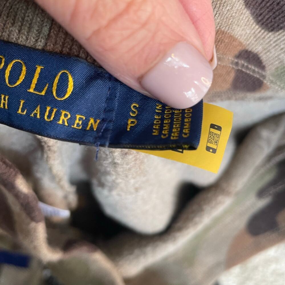 Polo Ralph Lauren Women Camo Olive Green Sweatpants Jogger Size Small Casual - Picture 4 of 6